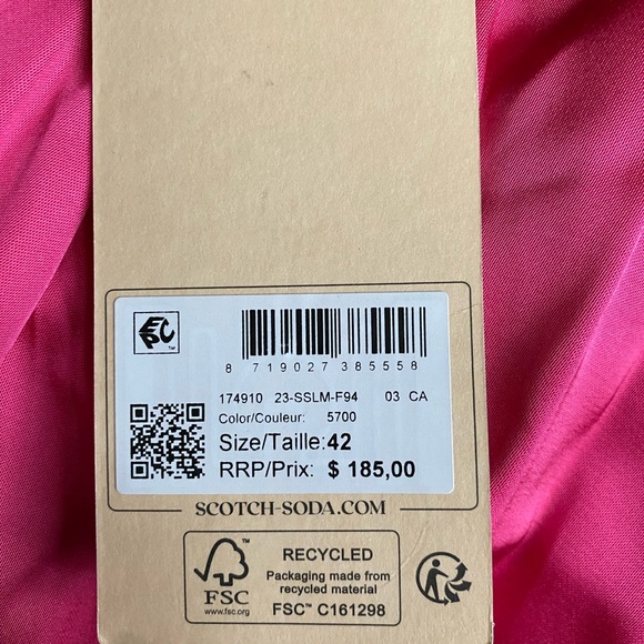 Scotch and soda, hot pink jumpsuit - Picture 2 of 3